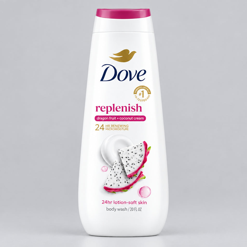 Dove Replenish Dragon Fruit & Coconut Cream Body Wash -  20 FL OZ / 591ml