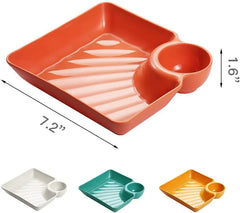 Dumpling & Snack - 4 Piece Plate Set
