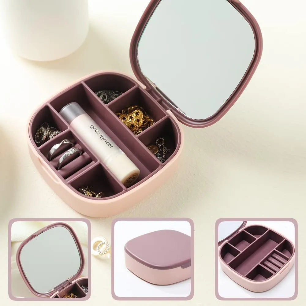 Portable Jewellery Box with Mirror