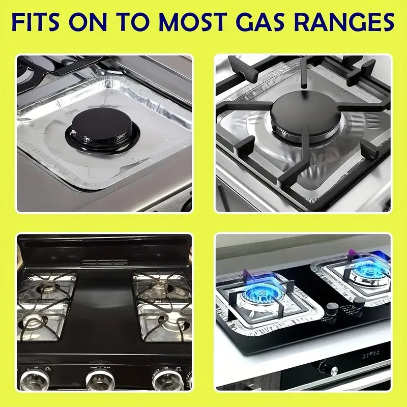 Aluminum Foil Gas Stove Burner Liners-Each