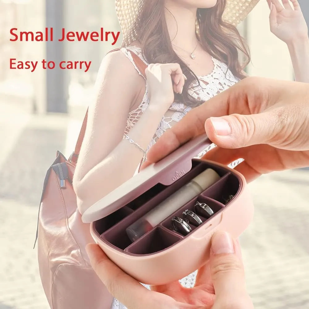 Portable Jewellery Box with Mirror