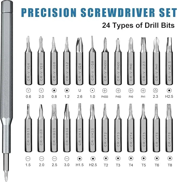 25-in-1 Precision Magnetic Screwdriver Set