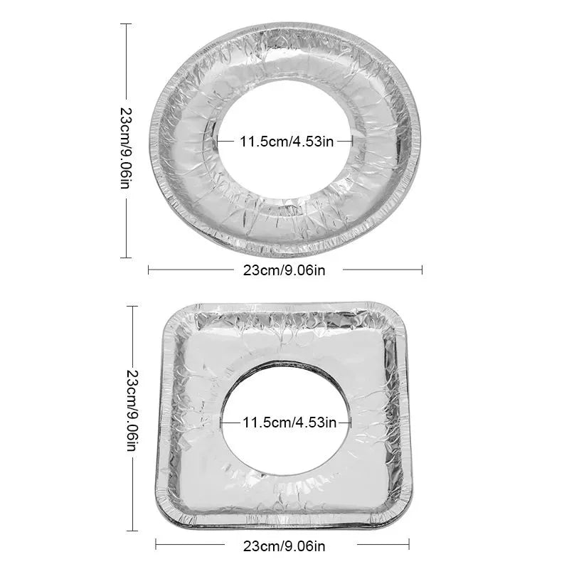 Aluminum Foil Gas Stove Burner Liners-Each