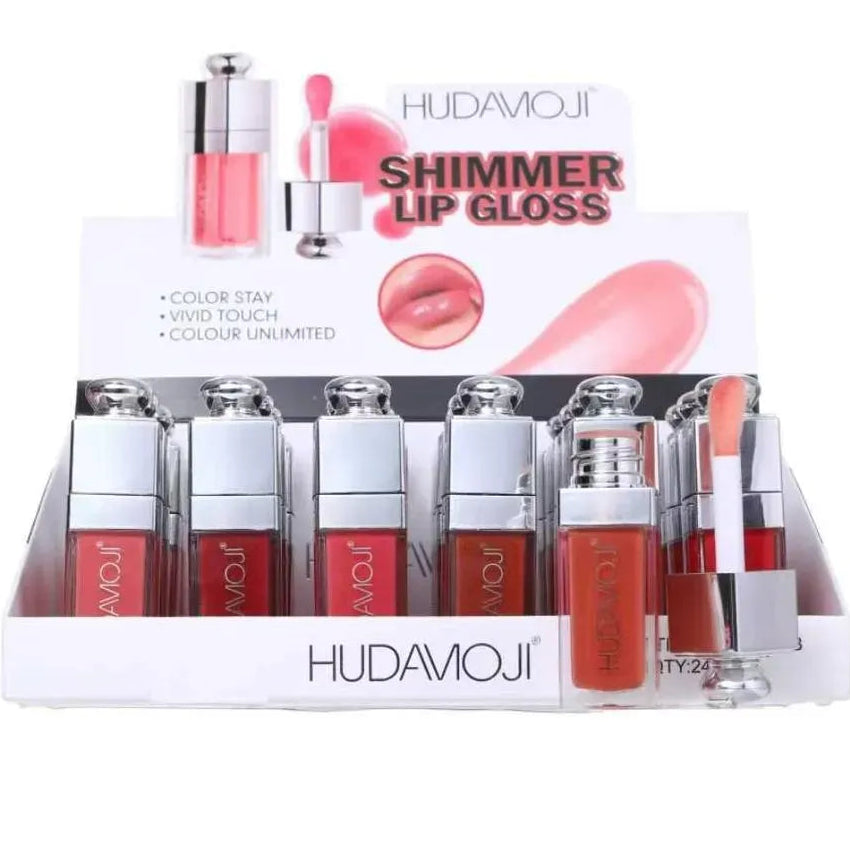 Hudamoji Shiny Bear Keychain Lip Gloss