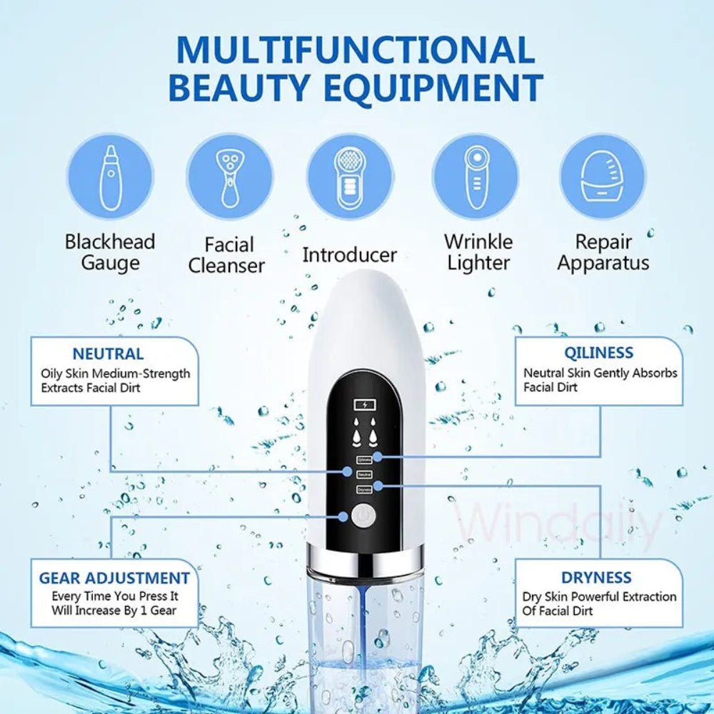 Hydra Facial Black Head Remover Pore Vacuum Micro Bubble Pore Cleansing Machine