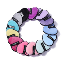 Heart Shape Facial Powder Puff Soft Makeup Sponge With Eyebrow Razor - Each Set