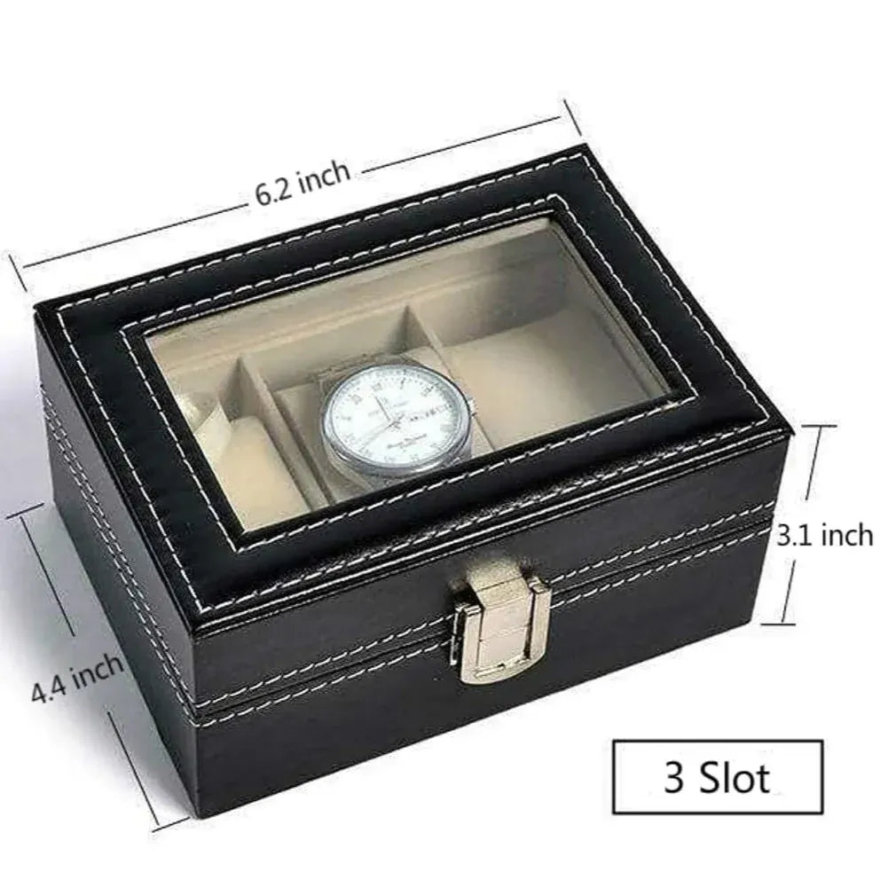 Leatherette Watch Organizer Box