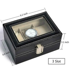 Leatherette Watch Organizer Box