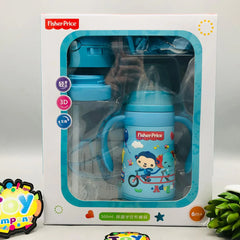 Fisher Price 3-in-1 Baby Insulated Straw Cup and Feeding Bottle Set-300ml
