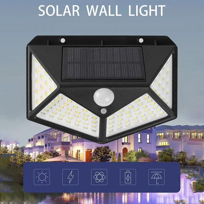 100 LED Solar Light Motion Sensor Outdoor Solar Lamp