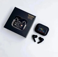 Airpods X Digital Touch Screen – Black Edition