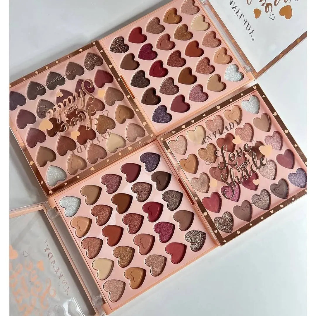 Any Lady Love Every Shade Heart-Shaped Eyeshadow Palette - 25 Colors