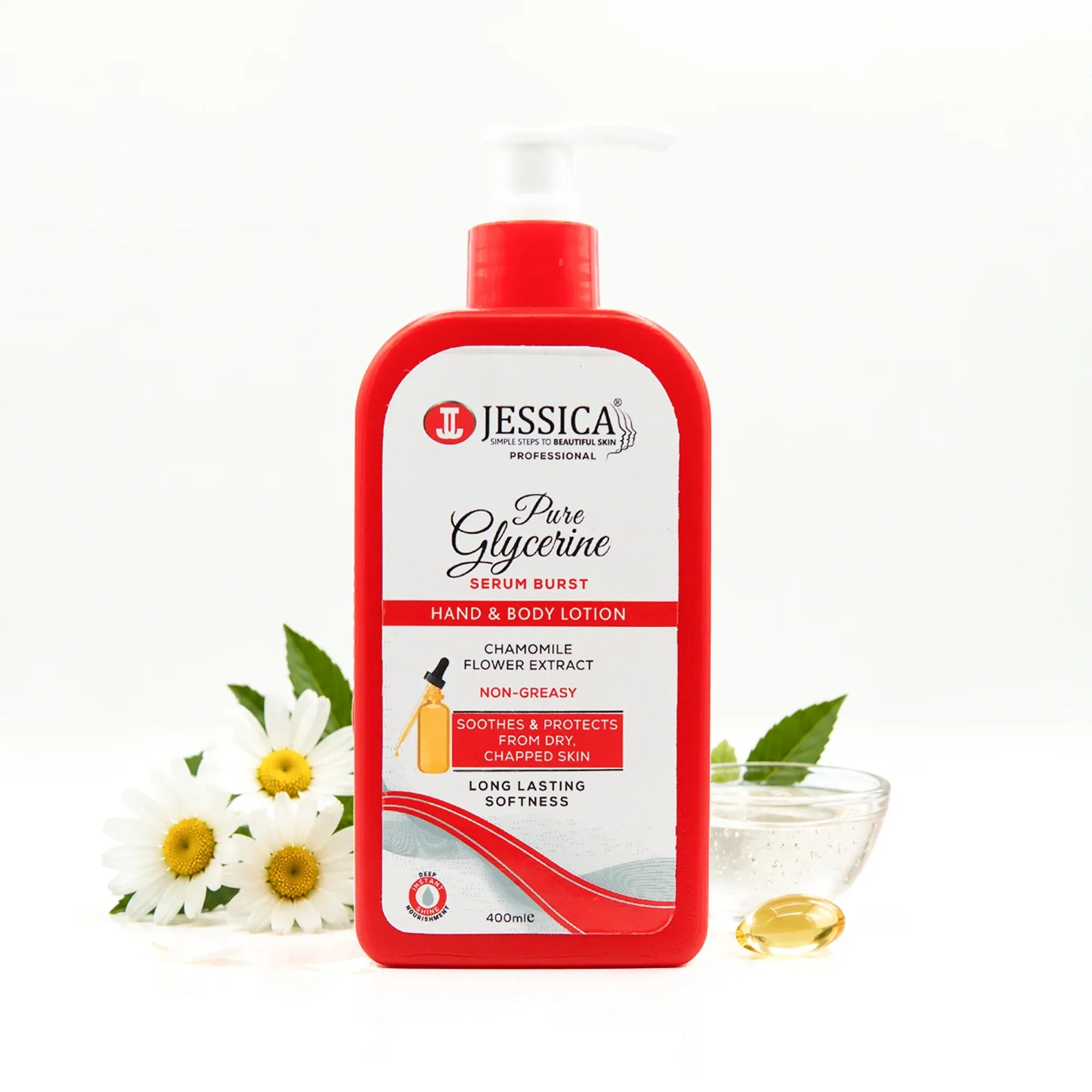 Jessica Pure Glycerine Hand & Body Lotion - 400ml