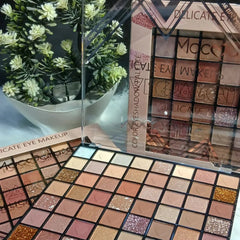 Maca Delicate Eye Makeup Color Eyeshadow Palette - 64 Colors