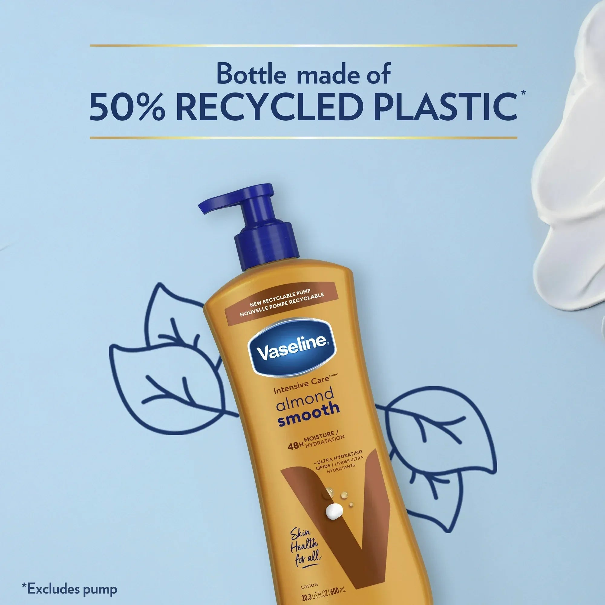 Vaseline Intensive Care Almond Smooth Body Lotion - 600ml
