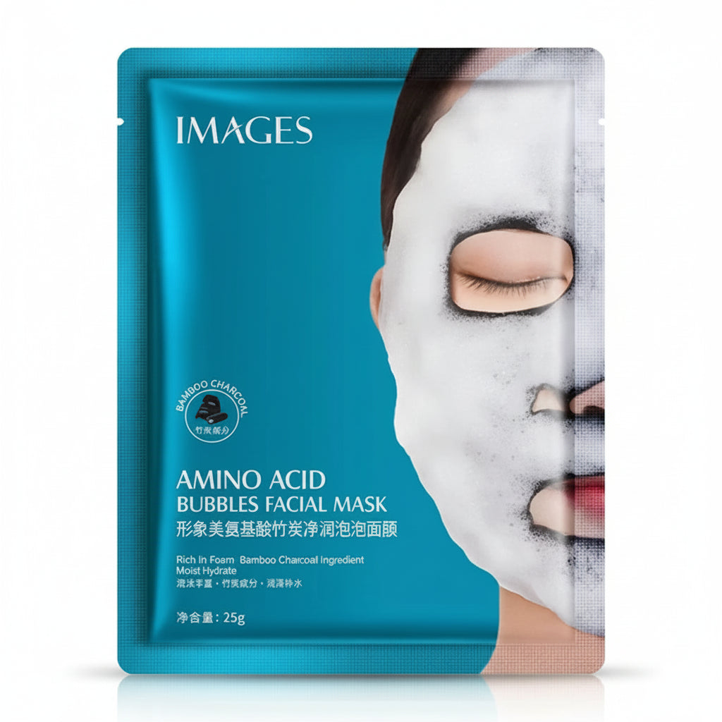 IMAGES Amino Acid Bamboo Charcoal Bubble Face Sheet Mask - 25g