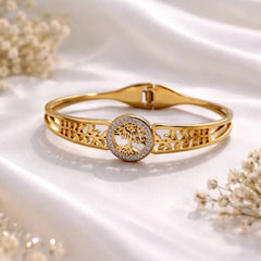 Gold Plated Tree Bangle