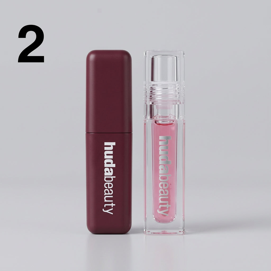 HUDA BEAUTY Berries and Cream Cheek & Lip Duo