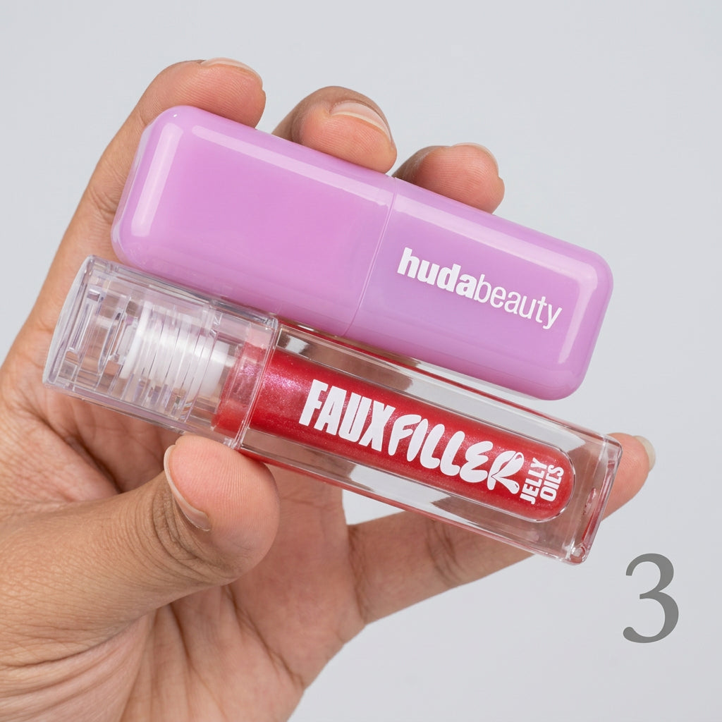 HUDA BEAUTY Berries and Cream Cheek & Lip Duo