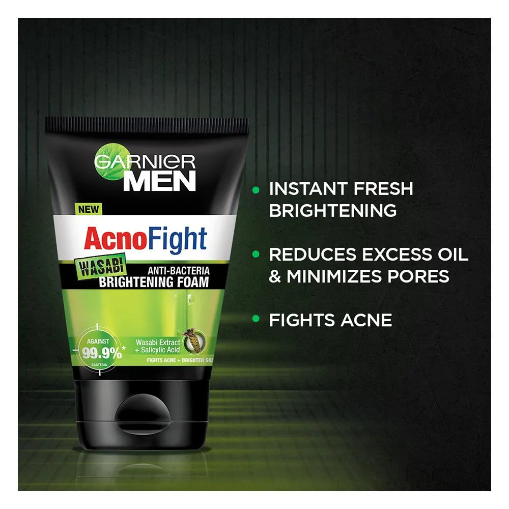 Garnier Men Acno-Fight Wasabi Facewash - 100ml