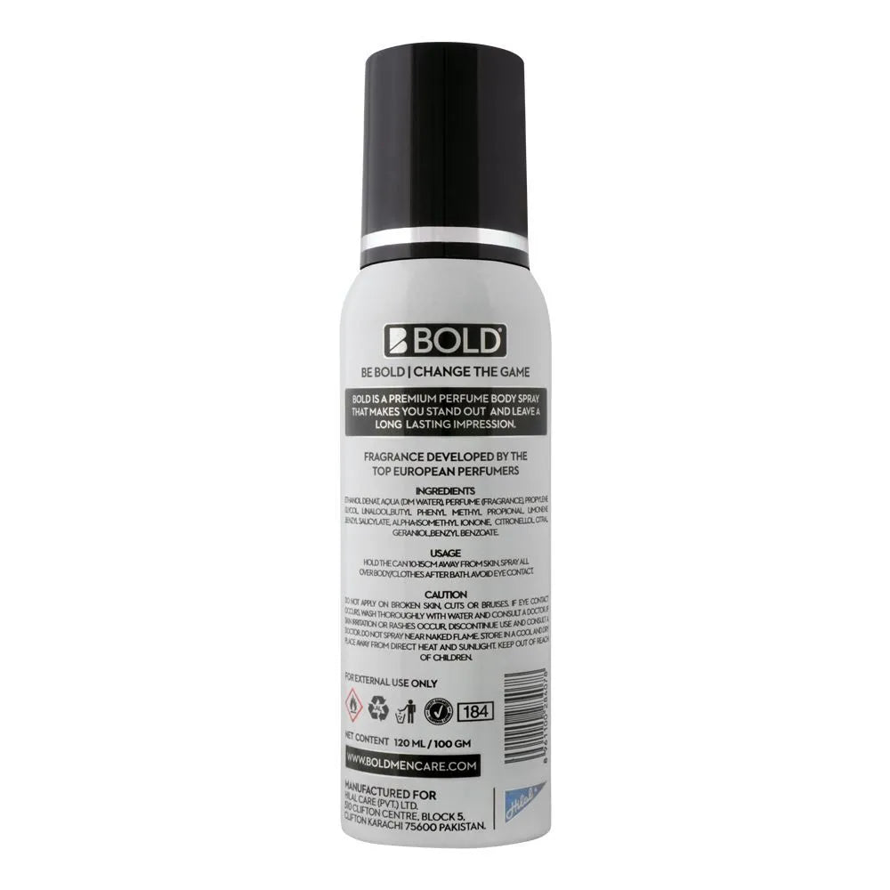 Bold Pure Perfumed Body Spray - 120ml