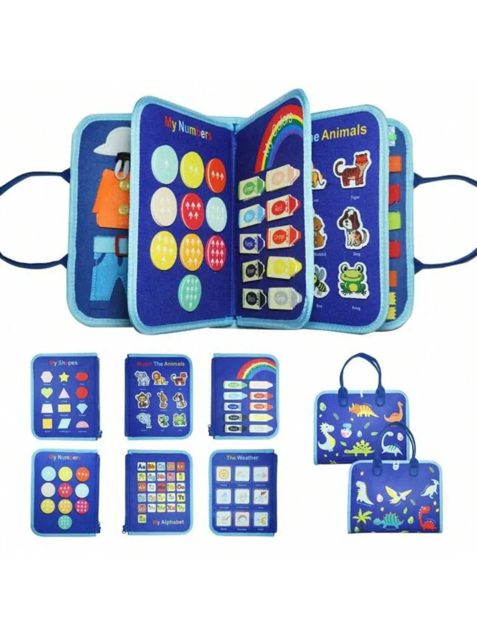 Busy Book - 8 Pages - Preschool Children Learning Toys