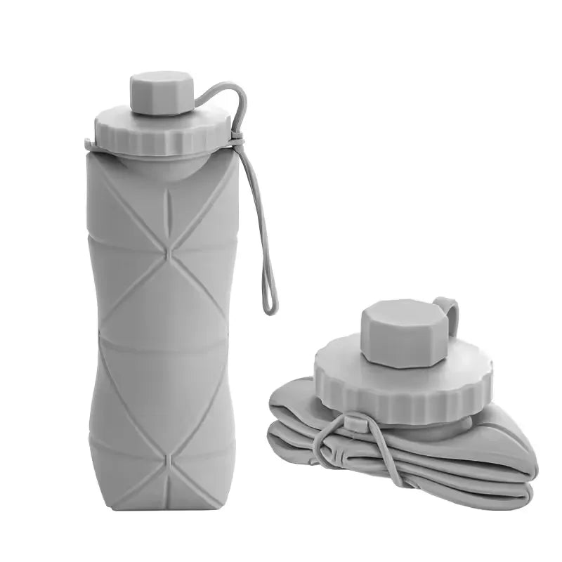 Silicone Folding Portable Reusable Bottle - 600ml