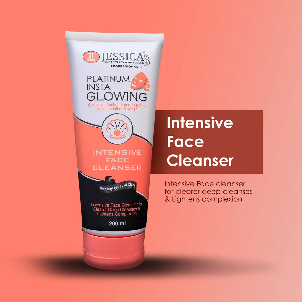 Jessica Platinum Insta Glowing Intensive Face Cleanser - 200ml