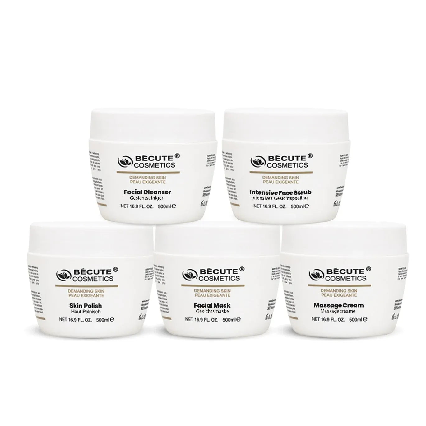 BECUTE Cosmetics 5 in 1 Facial Care Kit - 500ml