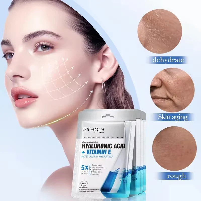 BIOAQUA Hyaluronic Acid & Vitamin E Facial Sheet Mask - 25g