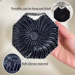 Round Silicone Body Scrubber – Soft Exfoliating Bath & Shower Scrub Brush