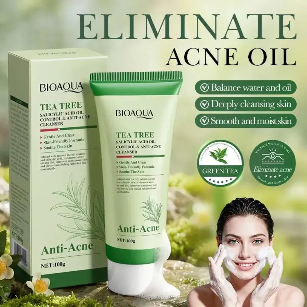 BIOAQUA Tea Tree Anti Acne Cleanser - 100g