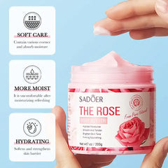 Sadoer Exfoliating Body Butter Cream Lotion Rose - 200g