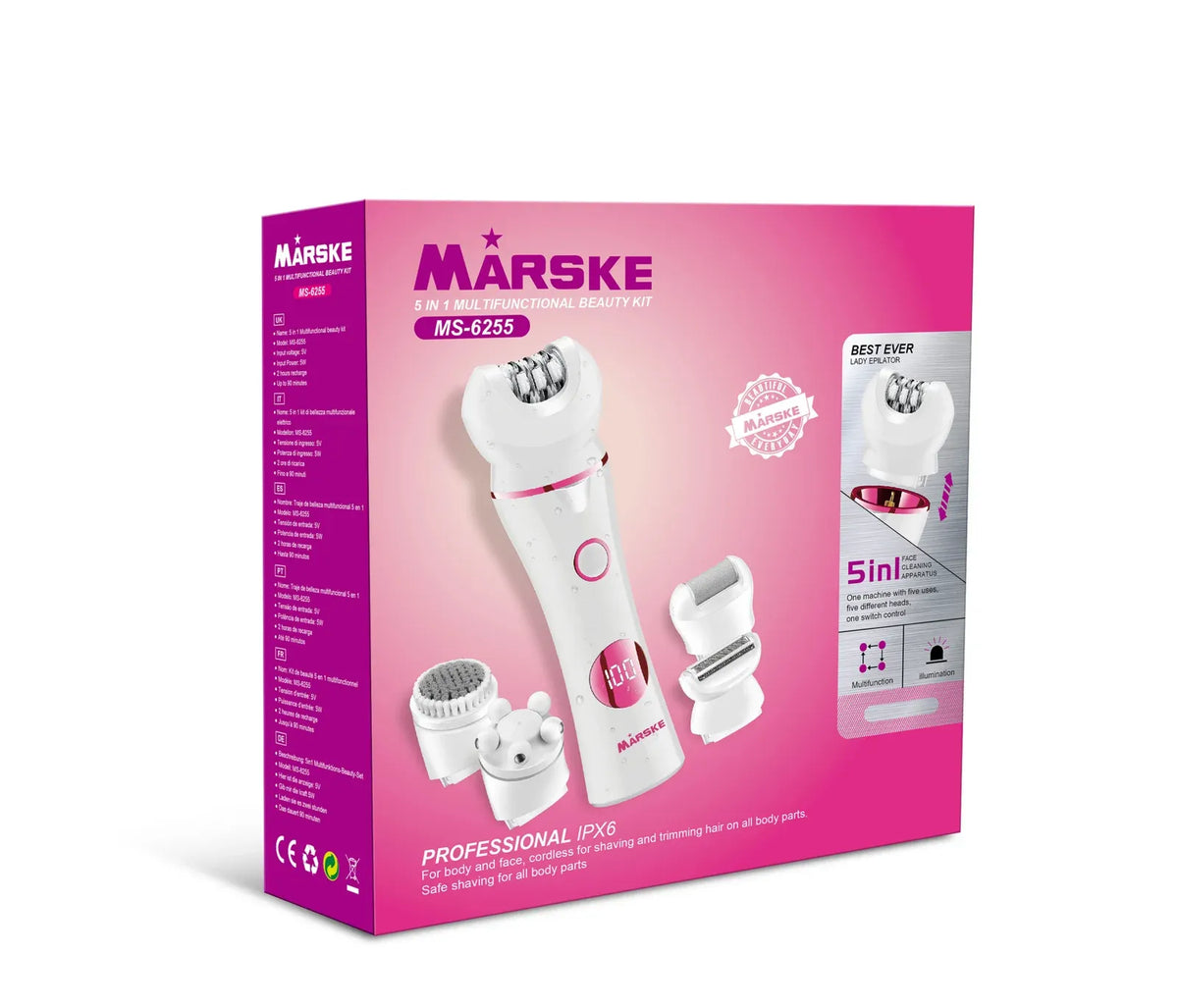 MARSKE MS-6255 5 in 1 Multifunctional Beauty Kit
