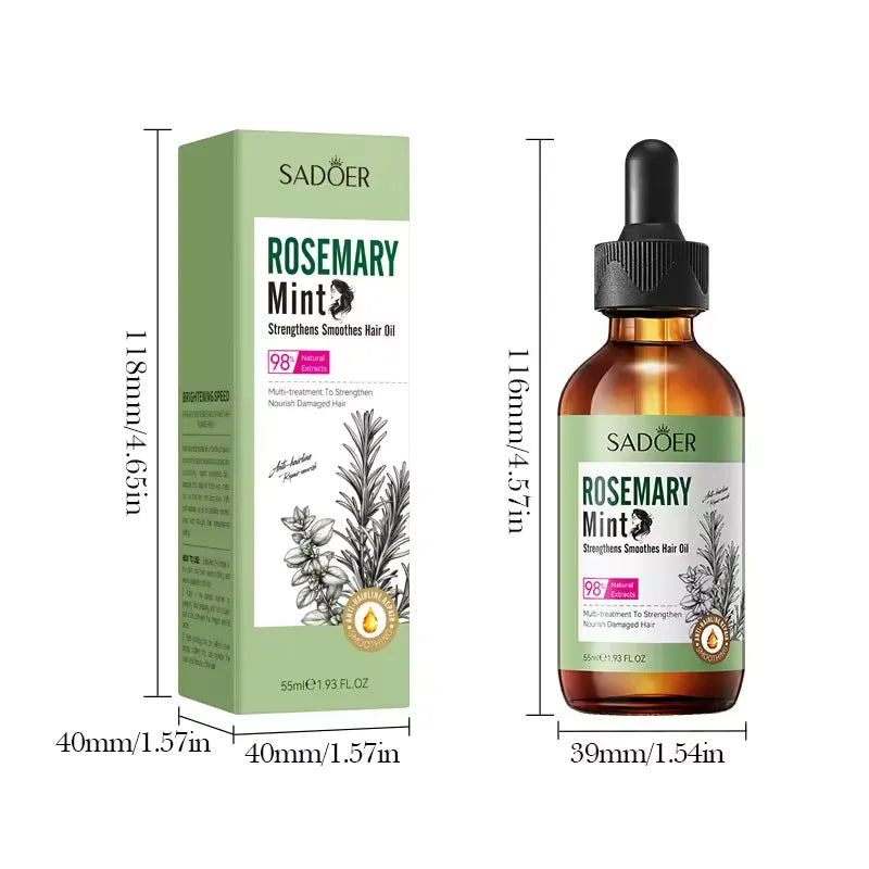 Sadoer Rosemary Mint Strengthens Repair Hair Oil - 55ml