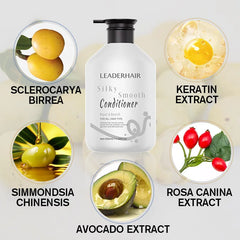 Leaderhair Organic Nourishing Conditioner Silky Smooth Hair Care  - 330ml