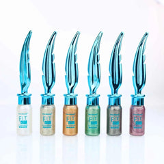 Pack of 6 Kiss Beauty Fit Eye Glitter Eyeliner Waterproof Long Lasting