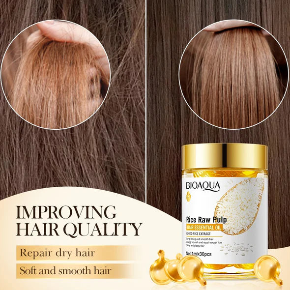 BIOAQUA Rice Raw Pulp Hair Essential Oil