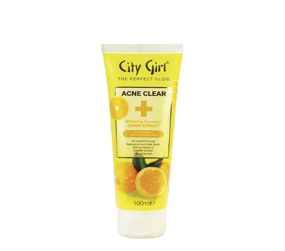 City Girl Acne Clear Face Wash Lemon Extract - 100ml