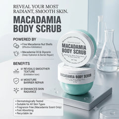 Keratine Queen Macadamia Body Scrub  - 150g