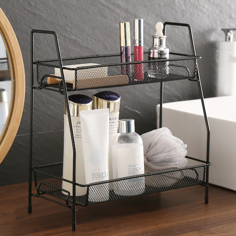 2 Layer Multi-Purpose Mini Portable Iron Organizer