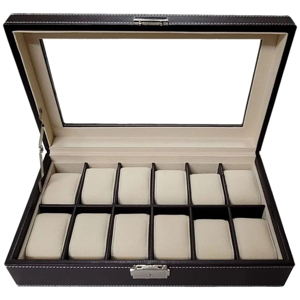 12 Slot Watch Storage Box – Elegant Leather Case for Watch Collection