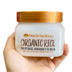 Fruit of the Wokali Organic Rice Natural Sherbet Scrub - 600g
