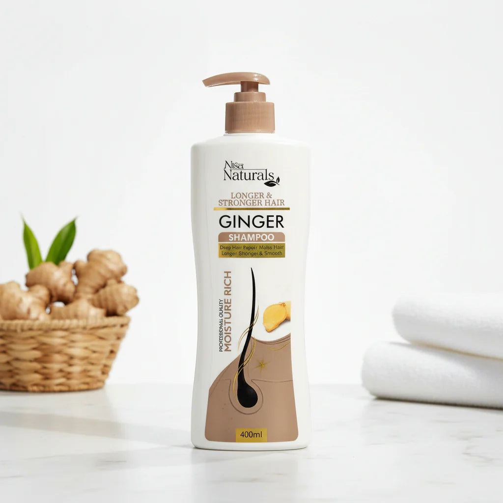 Nisa Natural Ginger Longer & Stronger Hair Shampoo -  400ml