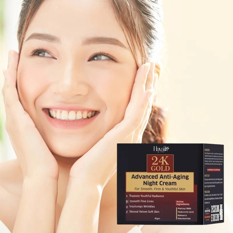 Haya by Rabi 24K Gold Advanced Anti-Aging Night Cream- 40gm