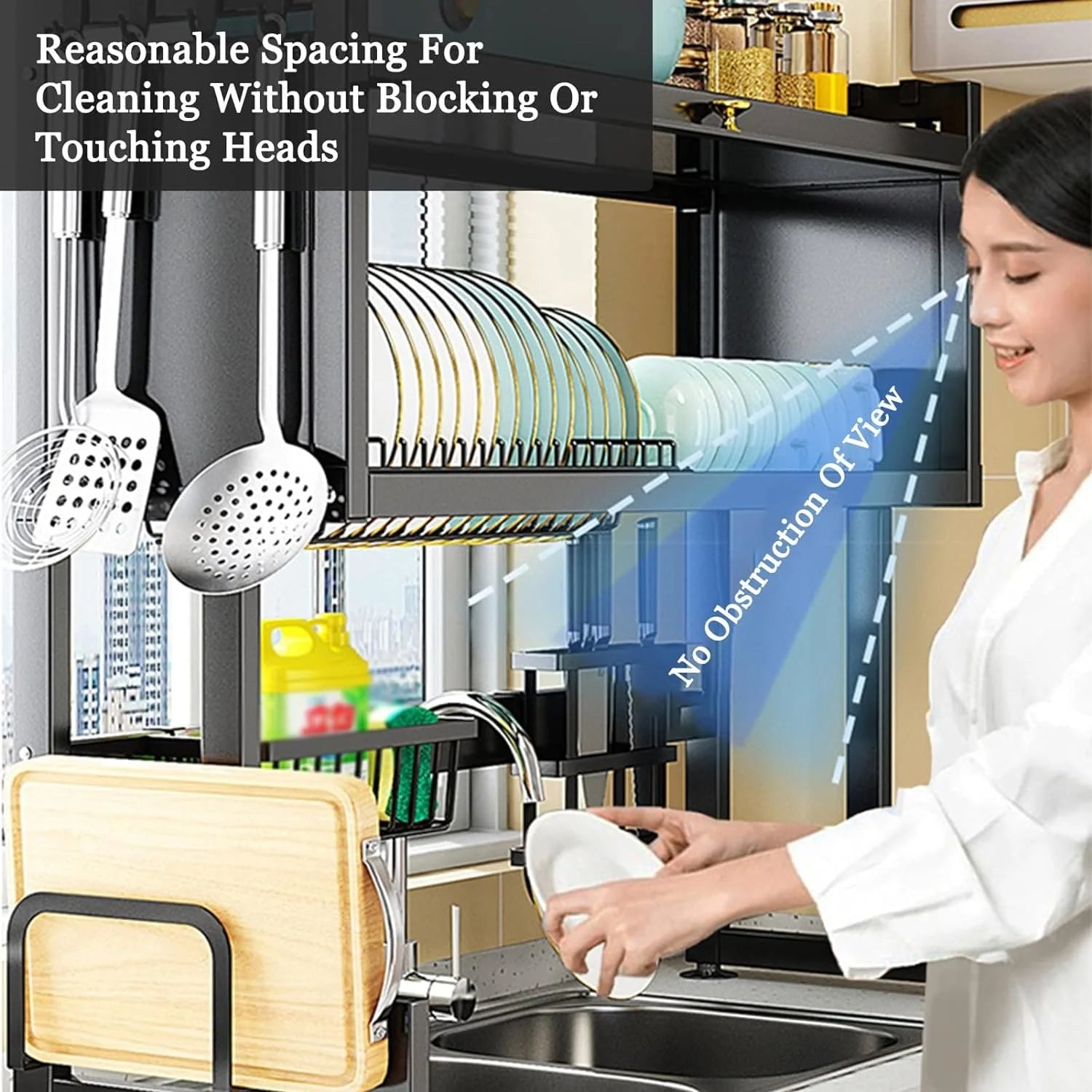 Multifunctional Flip Kitchen Dish Rack