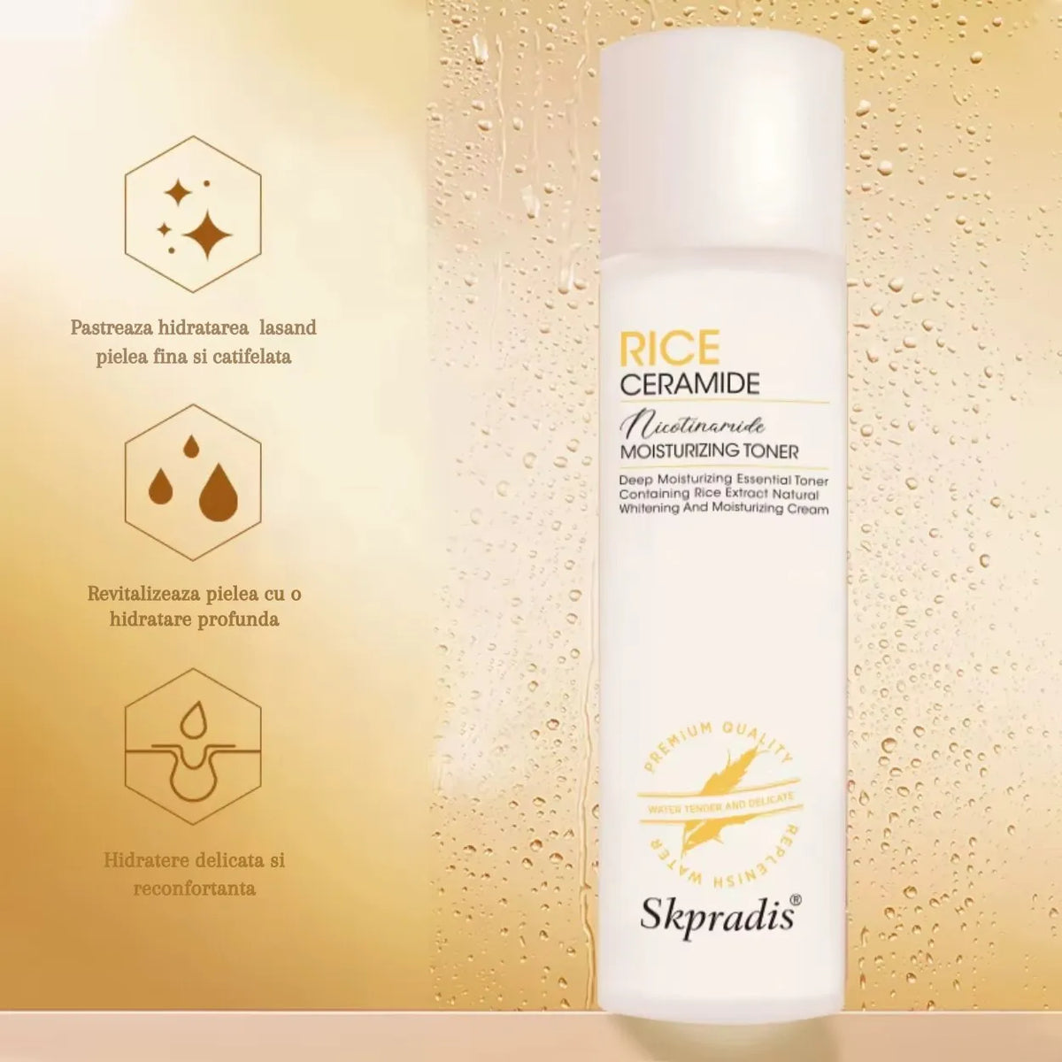 Skpradis Rice Ceramide Nicotinamide Moisturizing Toner - 120ml