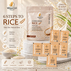 Woomin Skin Care 6 Steps Rice Facial Kit
