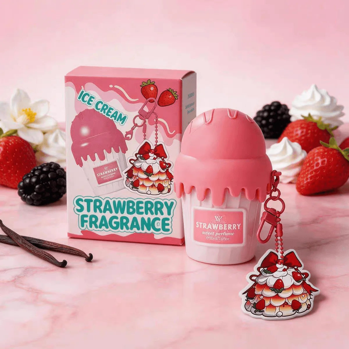 Ice Cream Mini strawberry fragrance Body Spray Mist - 50ml