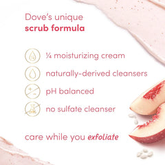 Dove White Peach & Crushed Rice Body Scrub - 425g